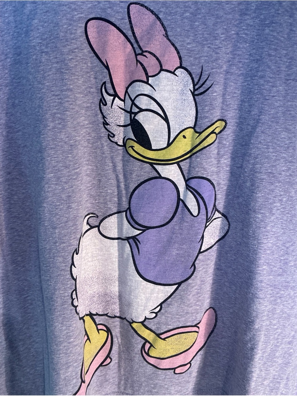 Disney womens Daisy Duck Short Sleeve Tee - Lavender & Pink Sz XL - Picture 3 of 11